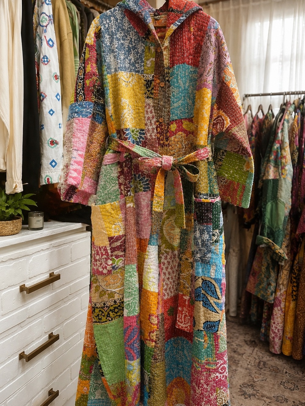 handmade patchwork jumpsuit